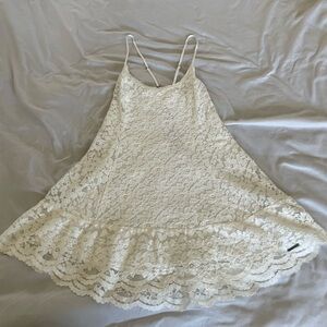 Abercrombie & Fitch Cream Lace Detail